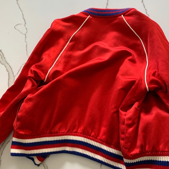 Gucci Silk Red Donald Duck Duchesse Jacket - Picture 6 of 7